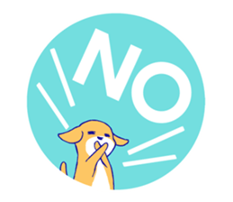 Dangling ear dog Sticker sticker #15683821