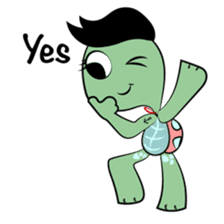 Shelly The Tomboy Turtle sticker #15684422