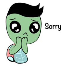 Shelly The Tomboy Turtle sticker #15684426