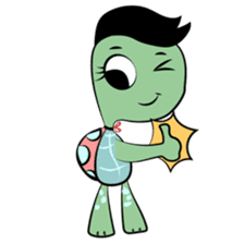 Shelly The Tomboy Turtle sticker #15684434