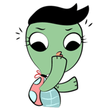 Shelly The Tomboy Turtle sticker #15684435