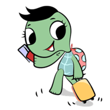 Shelly The Tomboy Turtle sticker #15684437