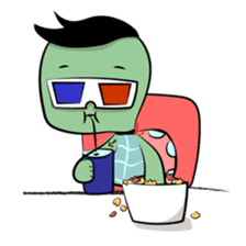 Shelly The Tomboy Turtle sticker #15684438