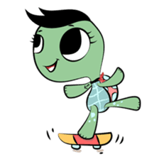 Shelly The Tomboy Turtle sticker #15684439
