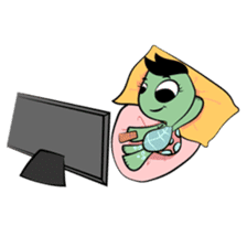 Shelly The Tomboy Turtle sticker #15684441