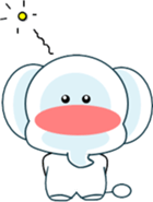 Sticker with a smile-4 sticker #15684675