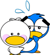 Sticker with a smile-4 sticker #15684692