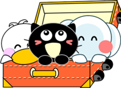 Sticker with a smile-4 sticker #15684710