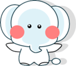 Sticker with a smile-4 sticker #15684712