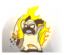 Warning security dog~bulldog Part. 2 sticker #15684806