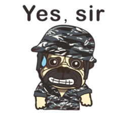 Warning security dog~bulldog Part. 2 sticker #15684819