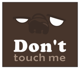 Warning security dog~bulldog Part. 2 sticker #15684828