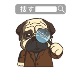 Warning security dog~bulldog Part. 2 sticker #15684831