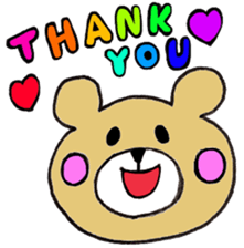 Colorful Bear2(japanese) sticker #15685285