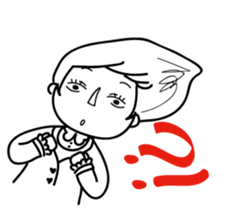 Girl mad sticker #15685577