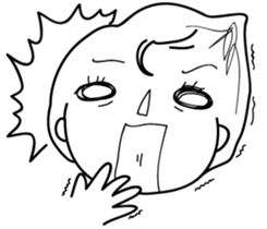 Girl mad sticker #15685579