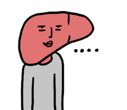 Liver man! sticker #15686034