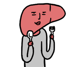 Liver man! sticker #15686035