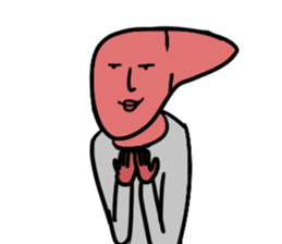 Liver man! sticker #15686043