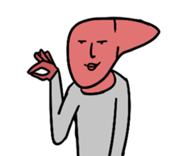Liver man! sticker #15686044