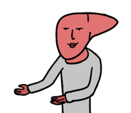 Liver man! sticker #15686048