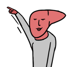 Liver man! sticker #15686049