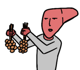 Liver man! sticker #15686054