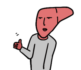 Liver man! sticker #15686057