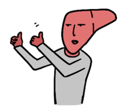 Liver man! sticker #15686058