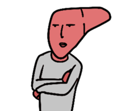 Liver man! sticker #15686059