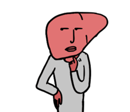 Liver man! sticker #15686064