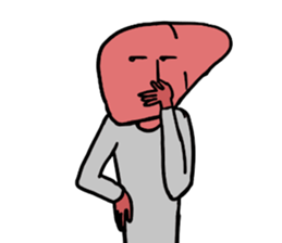 Liver man! sticker #15686068