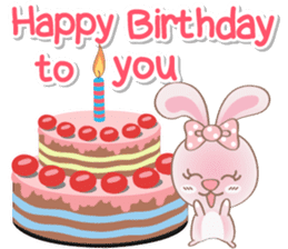 Rabbito (ta) Happy Birthday 2017 sticker #15686290