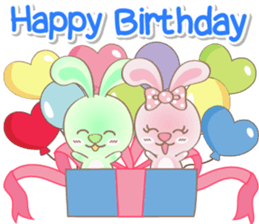 Rabbito (ta) Happy Birthday 2017 sticker #15686291