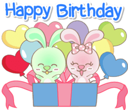 Rabbito (ta) Happy Birthday 2017 sticker #15686291