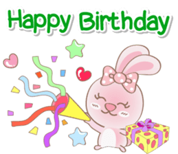 Rabbito (ta) Happy Birthday 2017 sticker #15686292