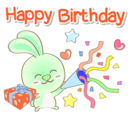 Rabbito (ta) Happy Birthday 2017 sticker #15686293