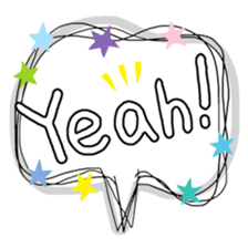 Speech balloon(Japanese) sticker #15687047