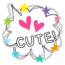 Speech balloon(Japanese) sticker #15687062