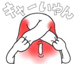 Strange character of the rabbit(word) sticker #15687401