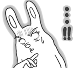 Strange character of the rabbit(word) sticker #15687402