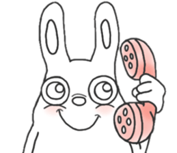 Strange character of the rabbit(word) sticker #15687404