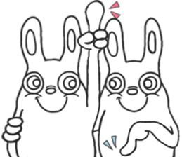 Strange character of the rabbit(word) sticker #15687408