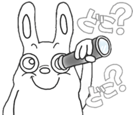 Strange character of the rabbit(word) sticker #15687411