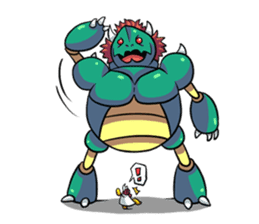 Chicken Man & monster V2 sticker #15687708