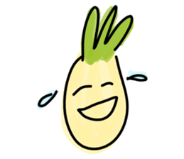 Pineapple face - funny smiley sticker sticker #15688154