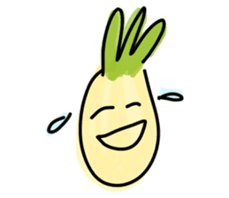 Pineapple face - funny smiley sticker sticker #15688154