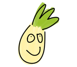 Pineapple face - funny smiley sticker sticker #15688157