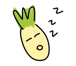 Pineapple face - funny smiley sticker sticker #15688160