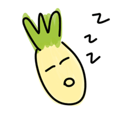 Pineapple face - funny smiley sticker sticker #15688160